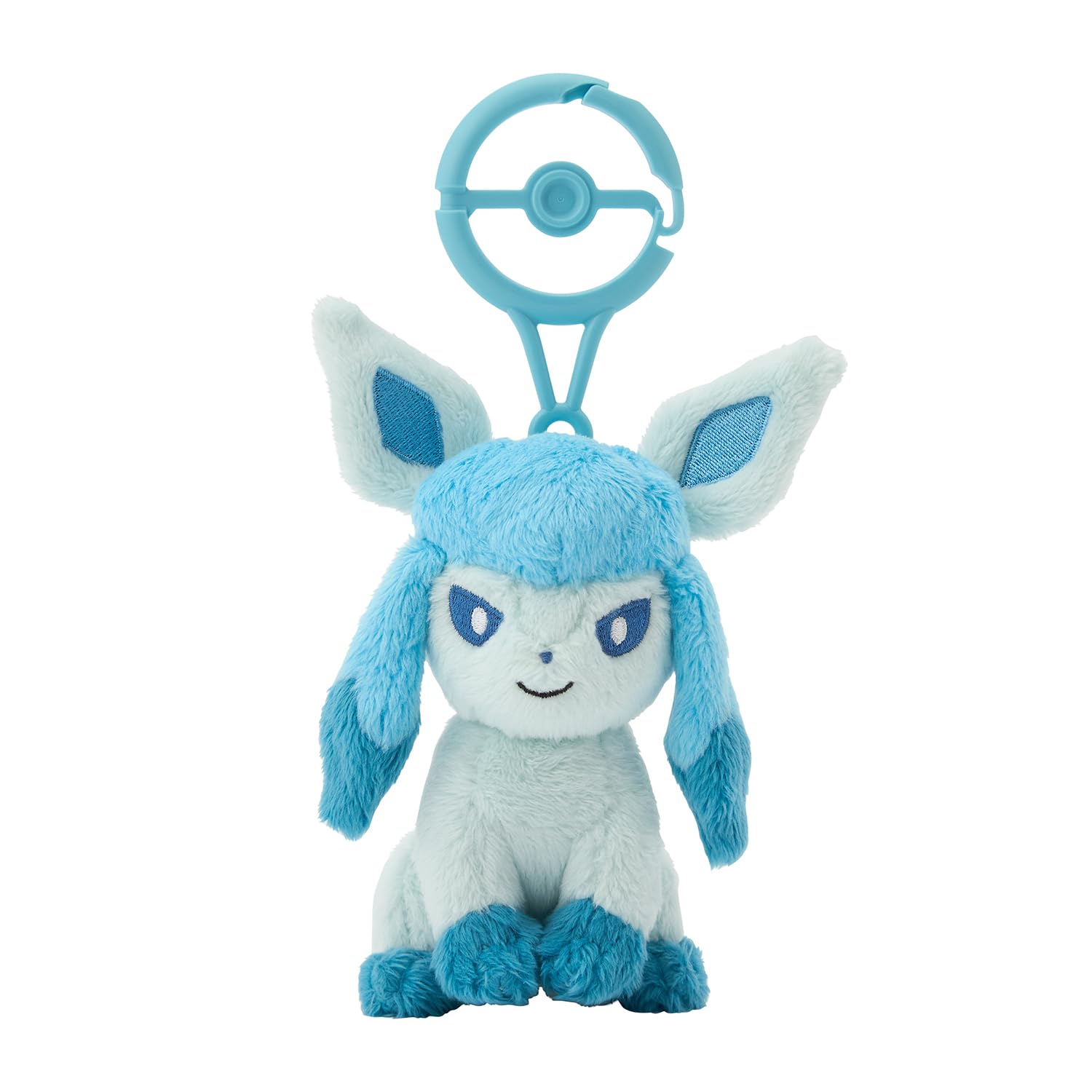 Pokemon Center Glaceon Plush Keychain with Carabiner - Japanese Exclusive- Japan Figure Store - #1 Bring To You The Best Japanese Goods