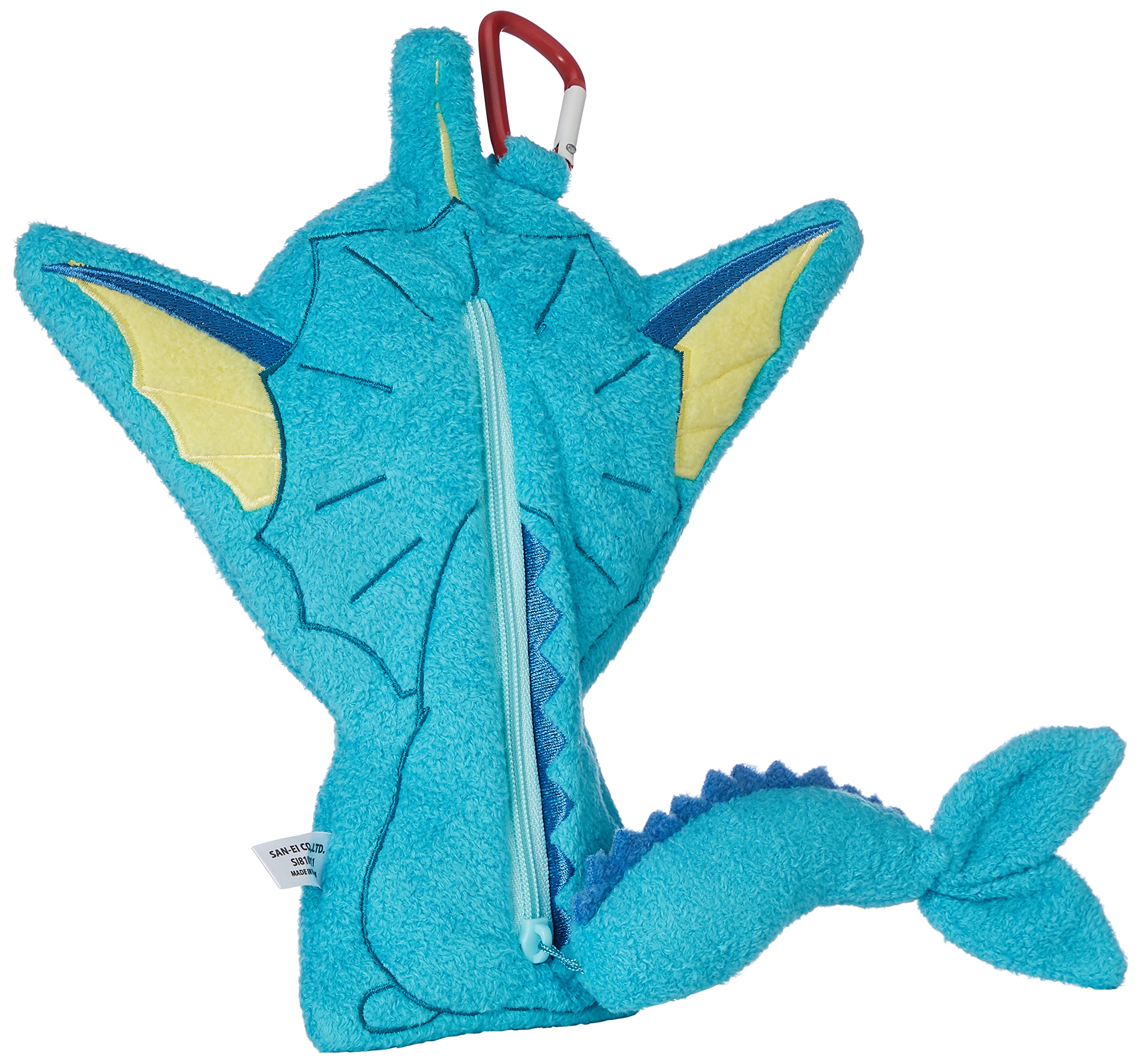 Sanei Boeki Pokemon Vaporeon Flat Fluffy Pouch - Soft and Adorable Storage- Japan Figure Store - #1 Bring To You The Best Japanese Goods