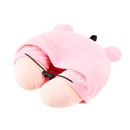 Gowell Pokemon Slowpoke Hooded Neck Pillow Japan Official Travel Accessory- Japan Figure Store - #1 Bring To You The Best Japanese Goods
