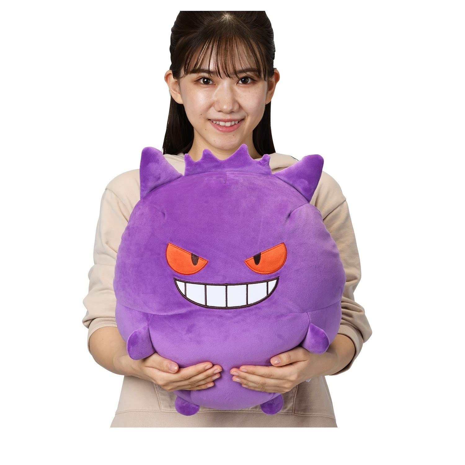 Pokemon Mugyutto Gengar Plush Bead Cushion 39x35x32.5 cm
