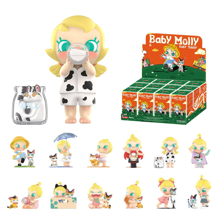 Pop Mart Baby Molly & Baby Tabby Series Assorted Box 12-Piece Blind Box Set