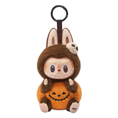 Pendentif en peluche en vinyle Pop Mart - Série citrouilles d'Halloween - Motif assis
