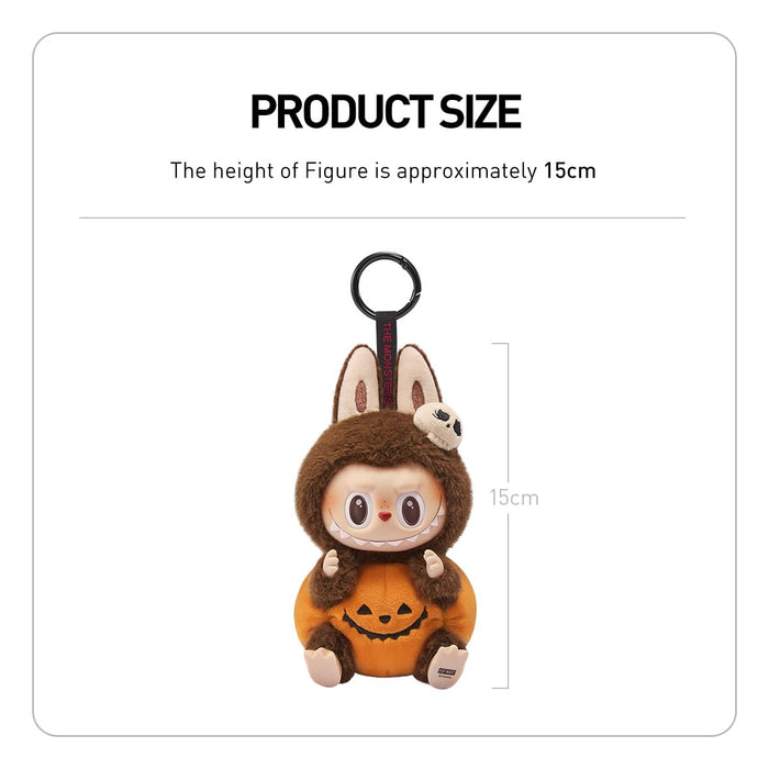 Pendentif en peluche en vinyle Pop Mart - Série citrouilles d'Halloween - Motif assis