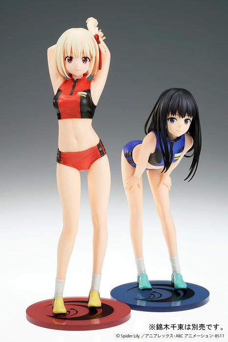 Figurine à l'échelle 1/7 de Takina Inoue en tenue d'entraînement du manga et anime Licorice Recoil de Quesq.