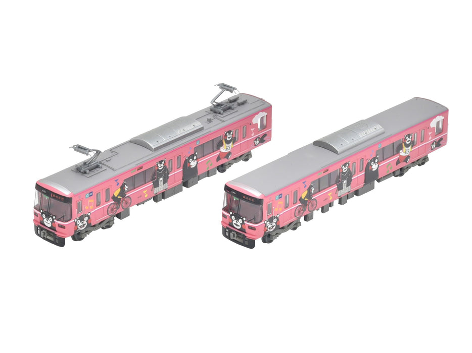 Tomytec Railway Collection: Kumamon Kumamoto Railway 03 Type 2 Car Set- Japan Figure Store - #1 Bring To You The Best Japanese Goods