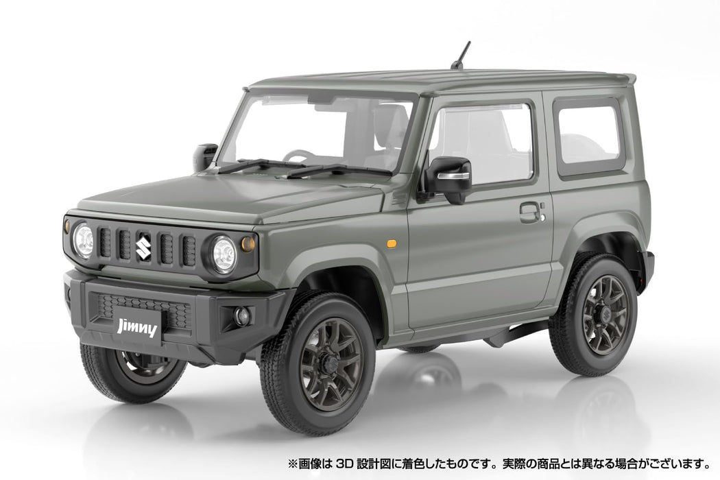 Aoshima Rakupla Snap Car 03 JG JB64 Jimny 2018 Model Jungle Green- Japan Figure Store - #1 Bring To You The Best Japanese Goods