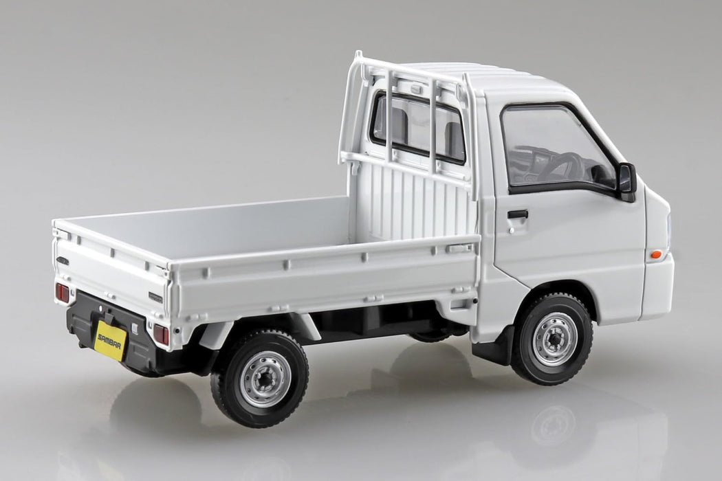Aoshima Rakupla Snap Kit 05 Subaru Sambar Truck Model Frost White- Japan Figure Store - #1 Bring To You The Best Japanese Goods