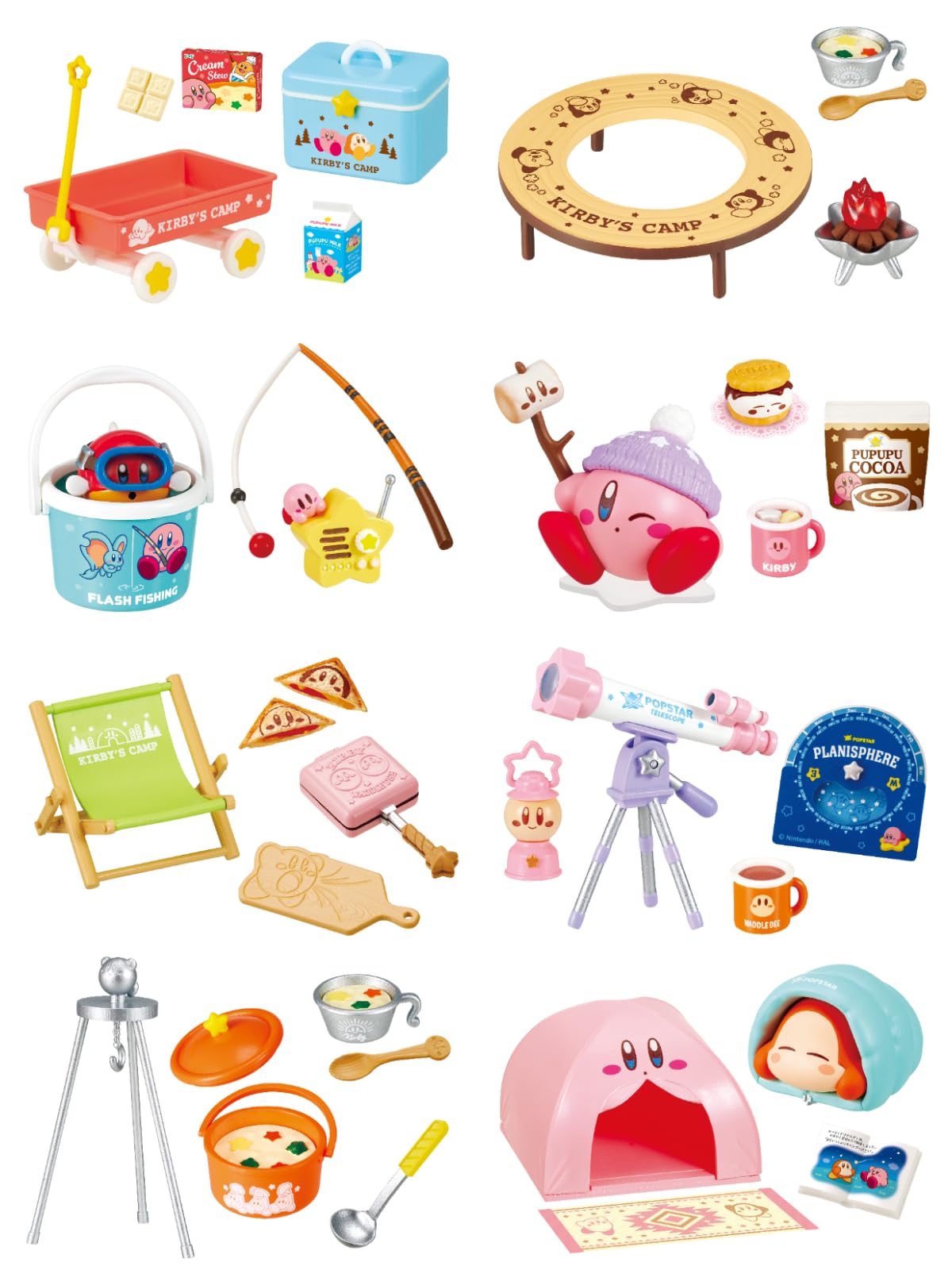 Re-Ment Kirby Starry Sky Camp Set of 8 Figures Japan Official Collection- Japan Figure Store - #1 Bring To You The Best Japanese Goods