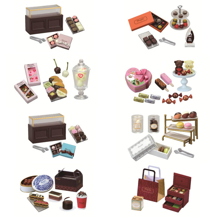 Re-Ment Petit Sample Petit Chocolaterie 1 Box PVC ABS H115 W70 D50mm