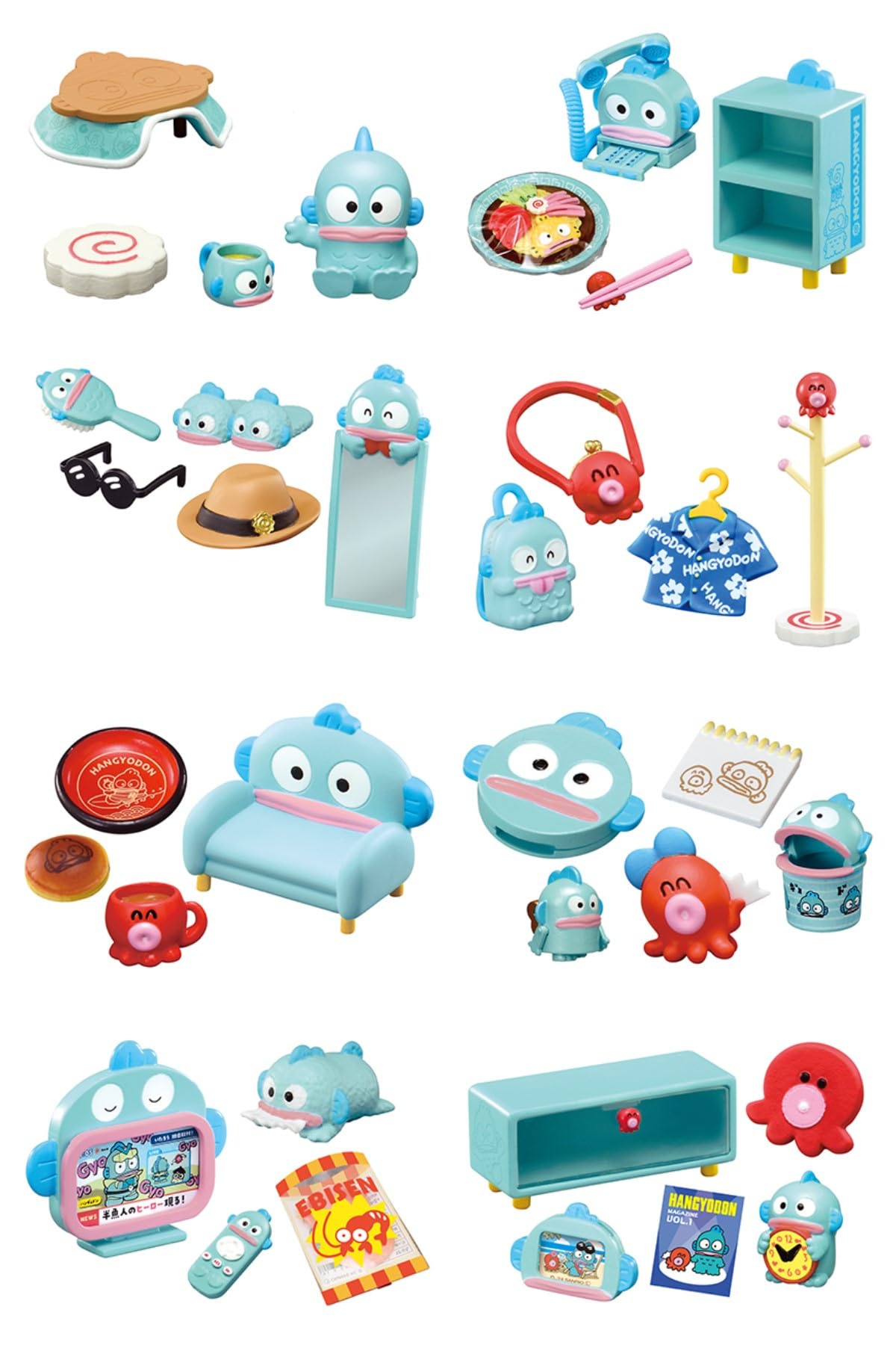 Re-Ment Sanrio Hangyodon Room Box H115xW70xD60mm ABS PVC Collectible- Japan Figure Store - #1 Bring To You The Best Japanese Goods