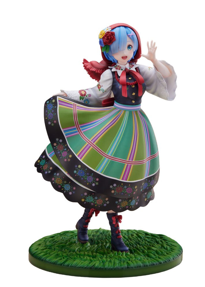 Furyu Re:Zero Rem F:Nex 1/7 Scale Country Dress Ver. Collectible Figure- Japan Figure Store - #1 Bring To You The Best Japanese Goods