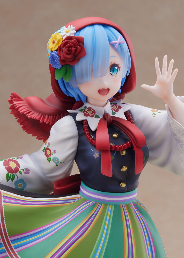Furyu Re:Zero Rem F:Nex 1/7 Scale Country Dress Ver. Collectible Figure- Japan Figure Store - #1 Bring To You The Best Japanese Goods