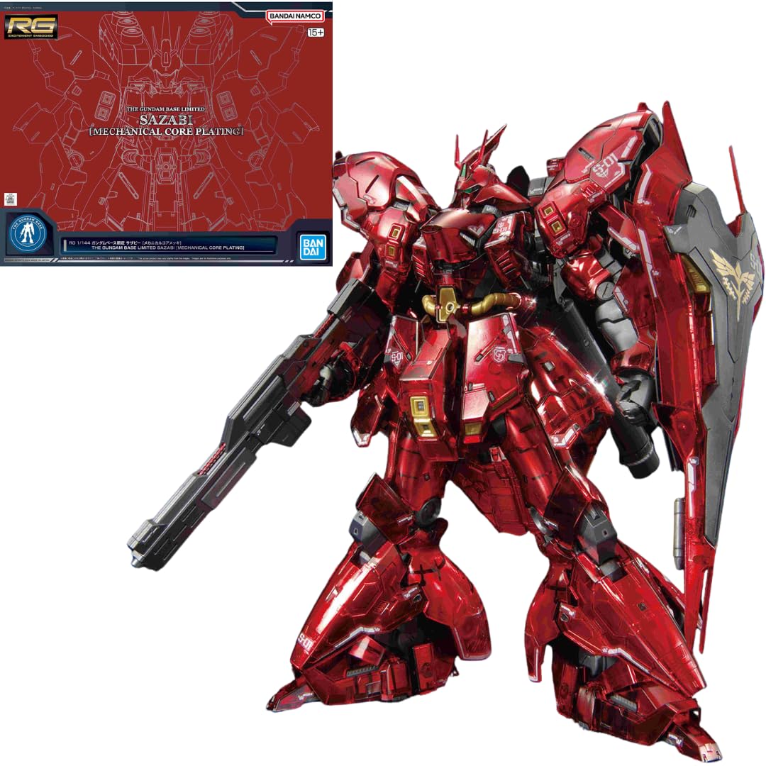 Bandai Spirits RG 1/144 Sazabi Exclusive Pre-Colored Gundam Model Kit