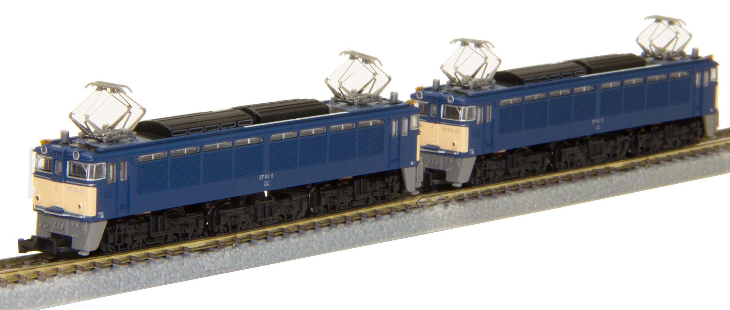 Rokuhan Z Gauge EF63 Type 1st Blue Electric Locomotive with Heavy Chain Set- Japan Figure Store - #1 Bring To You The Best Japanese Goods