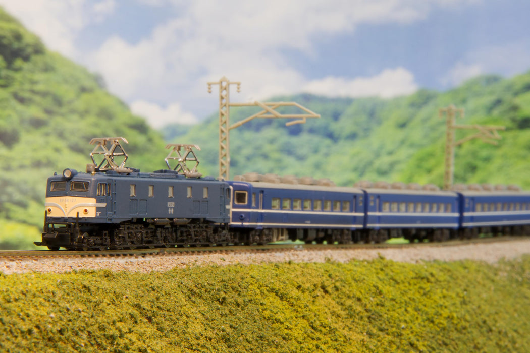 Rokuhan Z Gauge Model Blue Jnr Ef58 Type Small Window Electric Locomotive 127- Japan Figure Store - #1 Bring To You The Best Japanese Goods