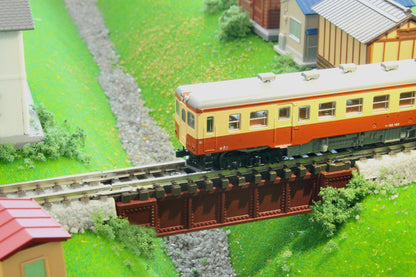 Rokuhan Z Gauge R085 Short Deck Girder Bridge Maroon- Japan Figure Store - #1 Bring To You The Best Japanese Goods