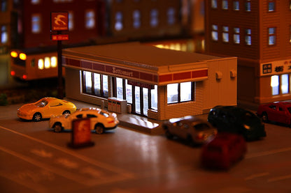 Rokuhan Z Gauge Convenience Store Ash - Model Train Building Accessory- Japan Figure Store - #1 Bring To You The Best Japanese Goods