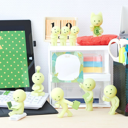 Smiski Work Series Glow in the Dark Collectible Assort Box 12pcs