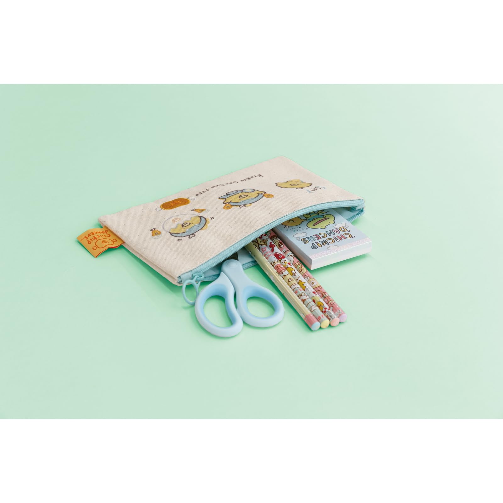 San-X Chikip Dancers Flat Pouch Ca46001 – Cute and Practical Storage Solution- Japan Figure Store - #1 Bring To You The Best Japanese Goods