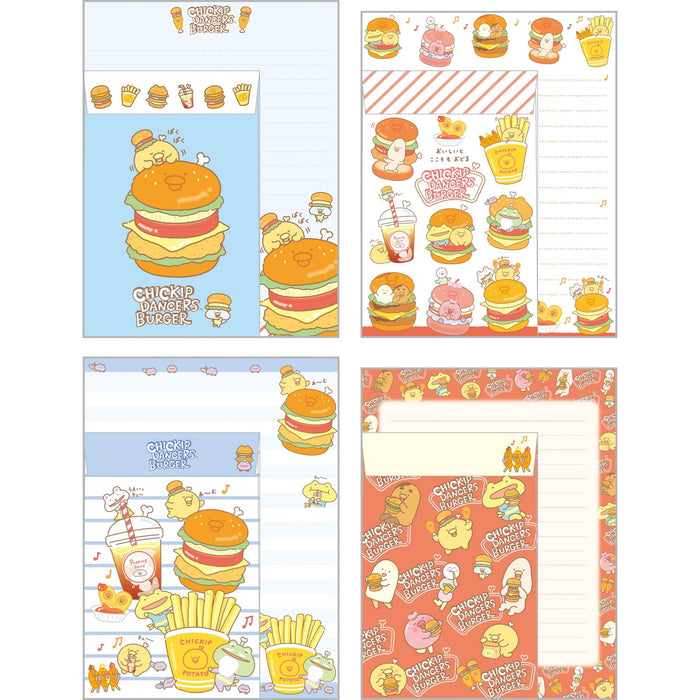 San-X Chikip Dancers Chikip Uma Uma Burger Letter Set LH80601 H19xW14.2xD1cm- Japan Figure Store - #1 Bring To You The Best Japanese Goods