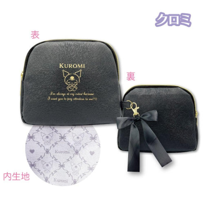 San-X Kuromi Multi Pouch Girly H13 W16 D6cm 34201443- Japan Figure Store - #1 Bring To You The Best Japanese Goods