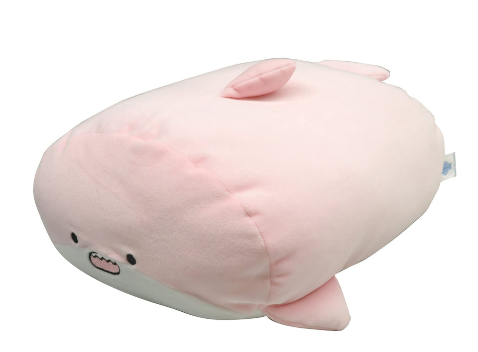 San-X Soft Lying Down Cushion Pink Dolphin Hatayama Shoji Plush Pillow- Japan Figure Store - #1 Bring To You The Best Japanese Goods
