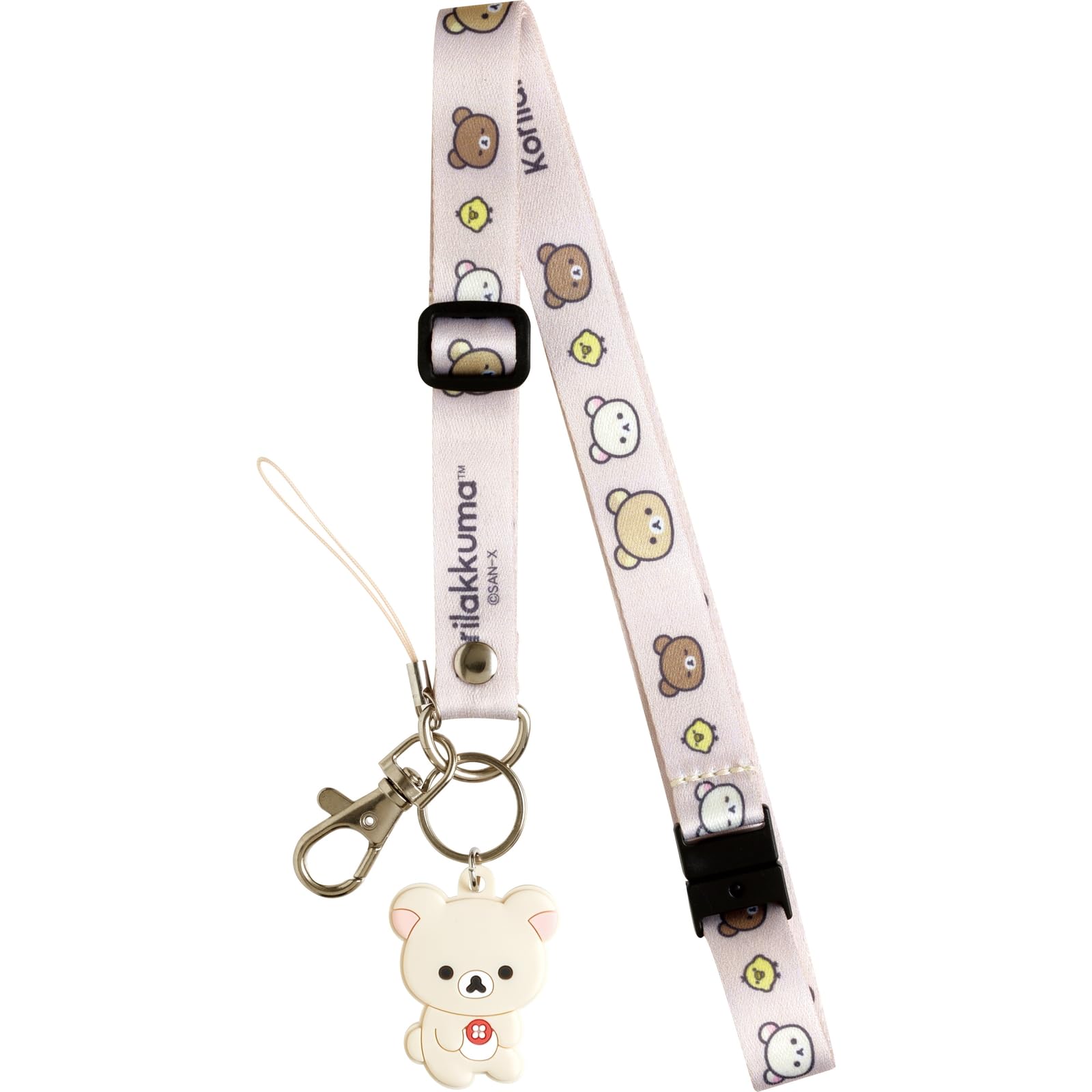 San-X Neck Strap 2024-02 Adjustable Lanyard for Keys & ID Badges- Japan Figure Store - #1 Bring To You The Best Japanese Goods