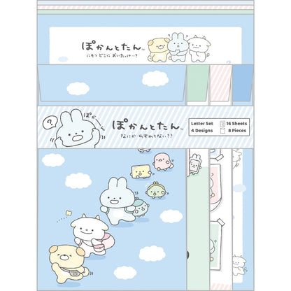 San-X Pokantotan Letter Set H19 x W14.2 x D0.5cm Lh80401- Japan Figure Store - #1 Bring To You The Best Japanese Goods