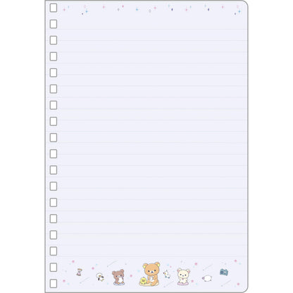 San-X Rilakkuma B6 Spiral Notebook Ny37402 Durable Lined Pages- Japan Figure Store - #1 Bring To You The Best Japanese Goods
