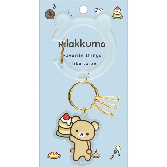 San-X Rilakkuma Carabiner Key Charm Ab24601 Portable Keychain Accessory- Japan Figure Store - #1 Bring To You The Best Japanese Goods