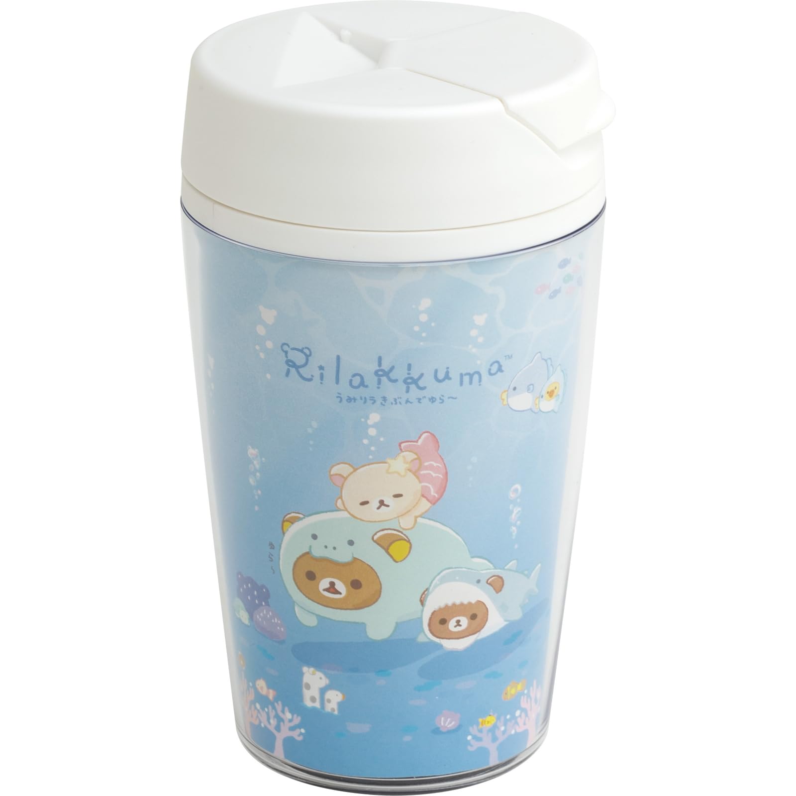 San-X Rilakkuma Clear Tumbler Ka25501 | Durable & BPA-Free- Japan Figure Store - #1 Bring To You The Best Japanese Goods