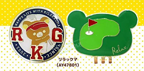San-X Rilakkuma Golf Cap Clip Marker X-730 - Adorable Golf Accessory- Japan Figure Store - #1 Bring To You The Best Japanese Goods