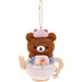 San-X Rilakkuma Korikogu Flower Tea Time Hanging Plush Toy Chairoikoguma Mo43801- Japan Figure Store - #1 Bring To You The Best Japanese Goods