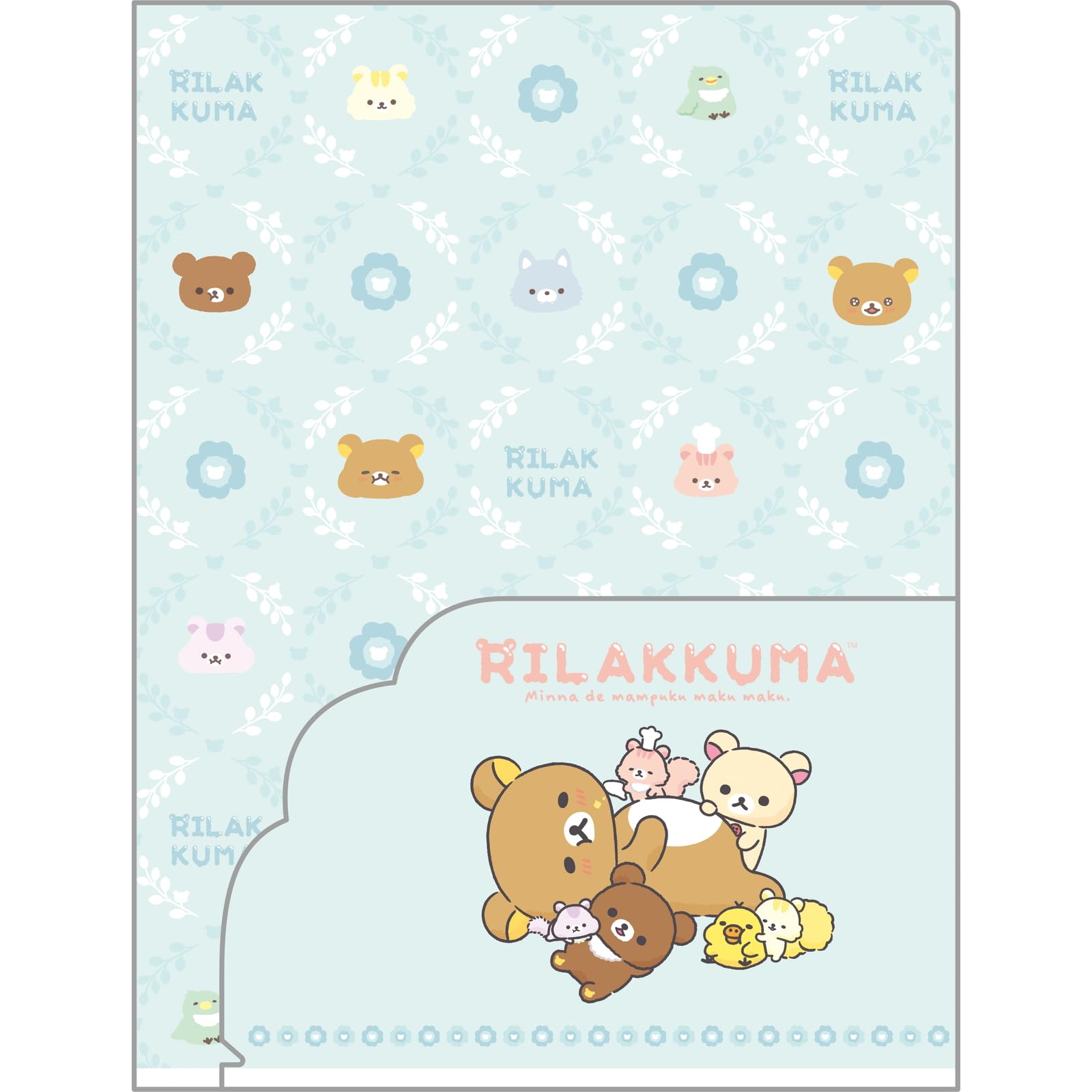 San-X Rilakkuma Clear Folder with Pocket FA12202 H31 x W23.5 x D0.2CM- Japan Figure Store - #1 Bring To You The Best Japanese Goods
