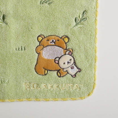 San-X Rilakkuma Mini Towel - Everyone Is Full 24x24cm- Japan Figure Store - #1 Bring To You The Best Japanese Goods