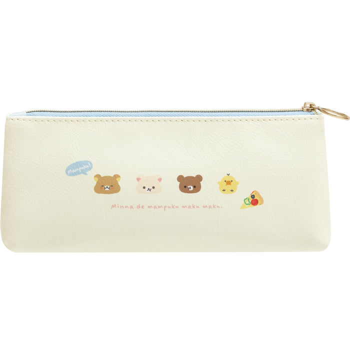 San-X Rilakkuma Everyone Is Full Pen Pouch H19 x W8 x D3 cm- Japan Figure Store - #1 Bring To You The Best Japanese Goods