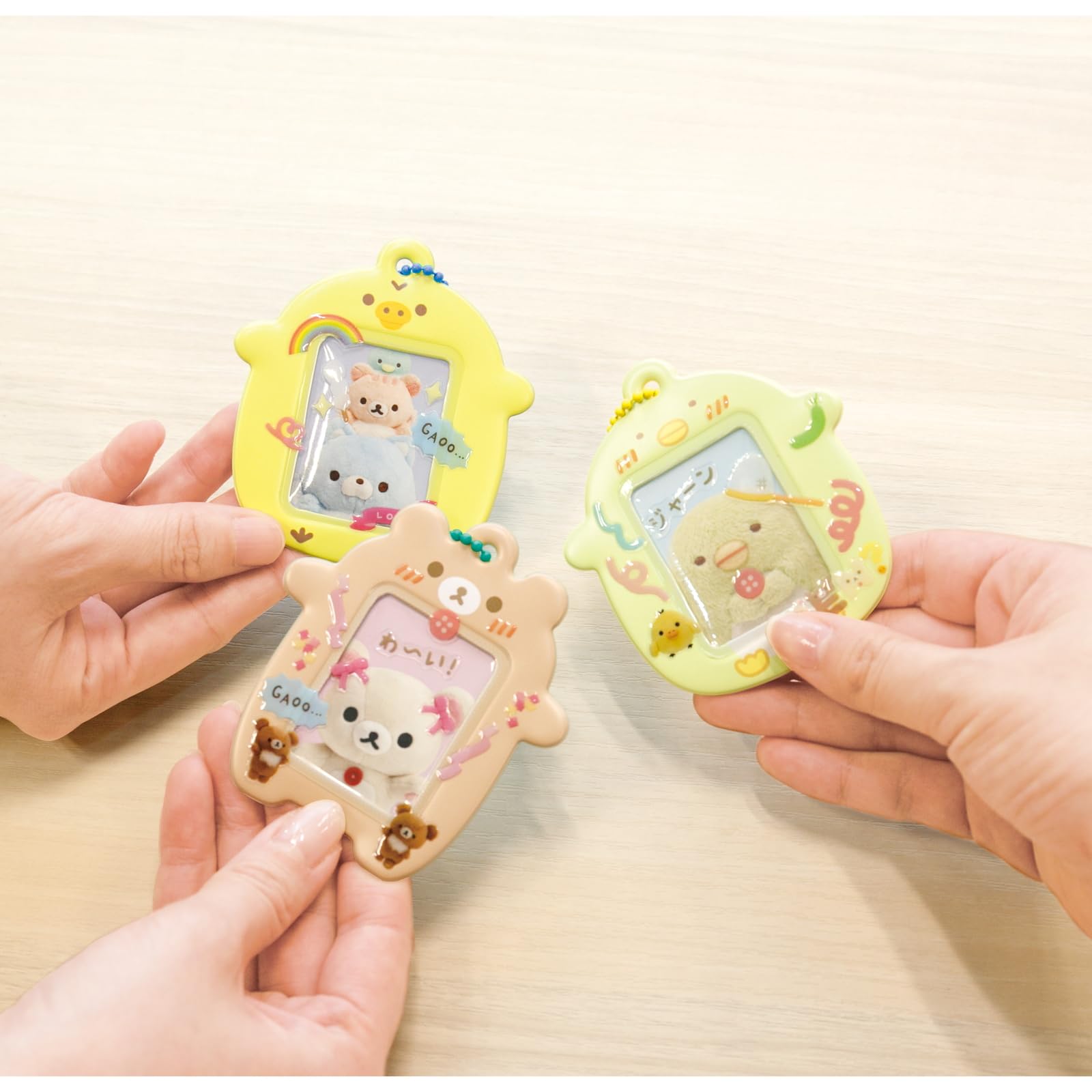 San-X Rilakkuma Chairoikoguma Select Cophoto Keychain Ab26404- Japan Figure Store - #1 Bring To You The Best Japanese Goods