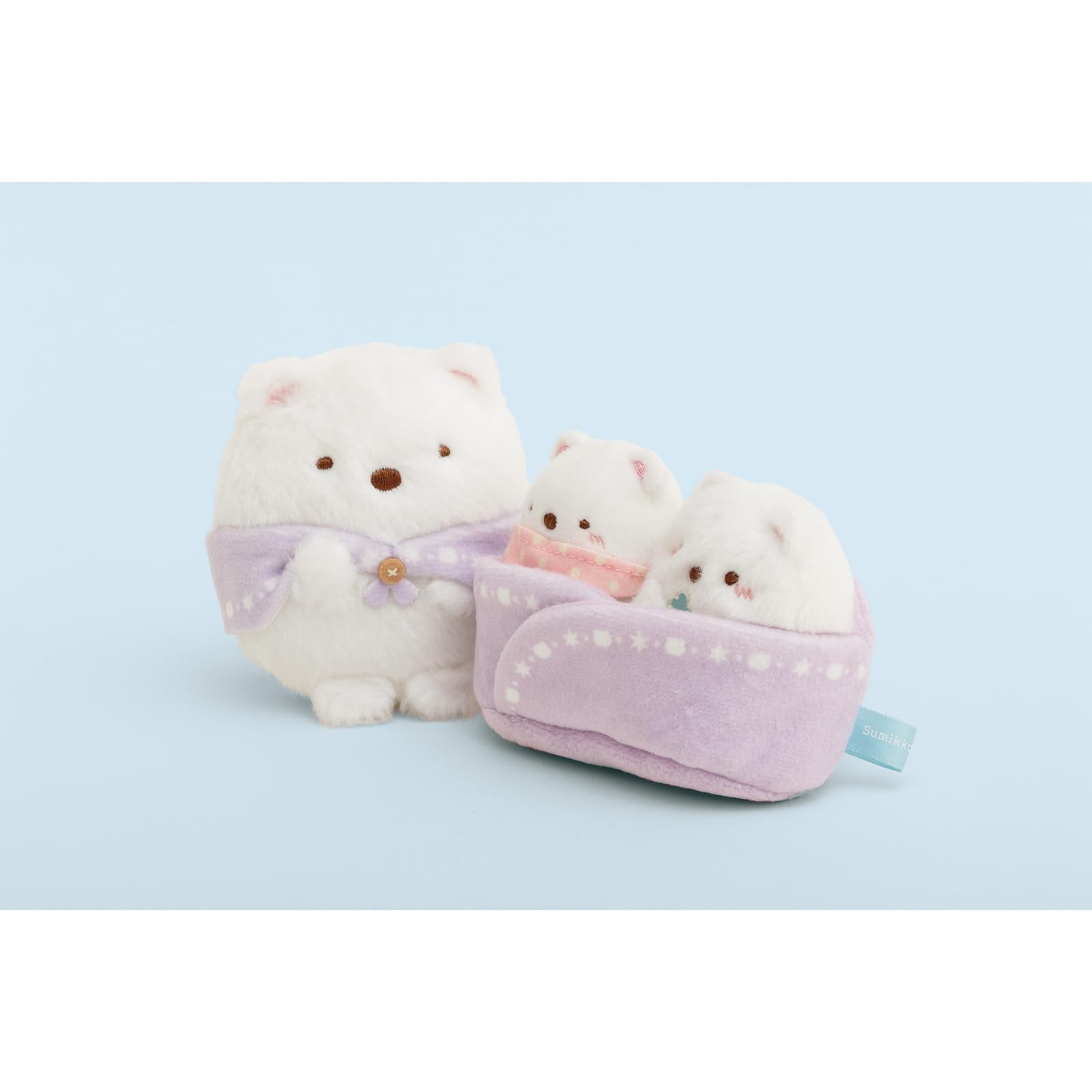 San-X Sumikko Gurashi Hand-Held Plush Toy Polar Bear's Mother Mo59201- Japan Figure Store - #1 Bring To You The Best Japanese Goods