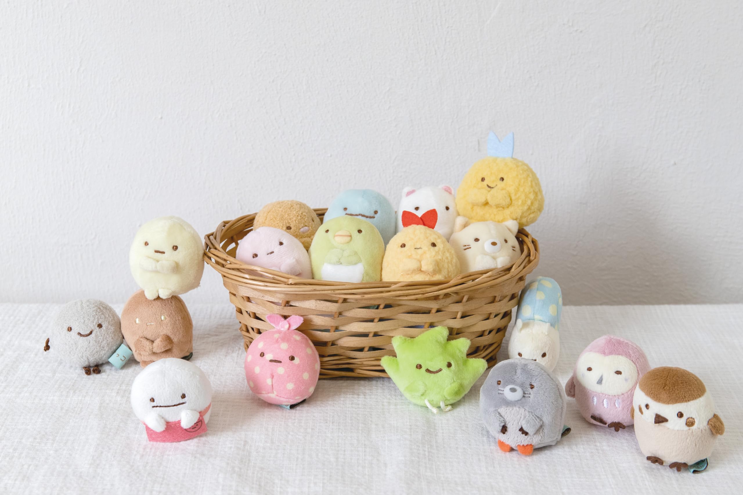 San-X Sumikko Gurashi Hand-Held Plush Toy Tapioca Pink- Japan Figure Store - #1 Bring To You The Best Japanese Goods
