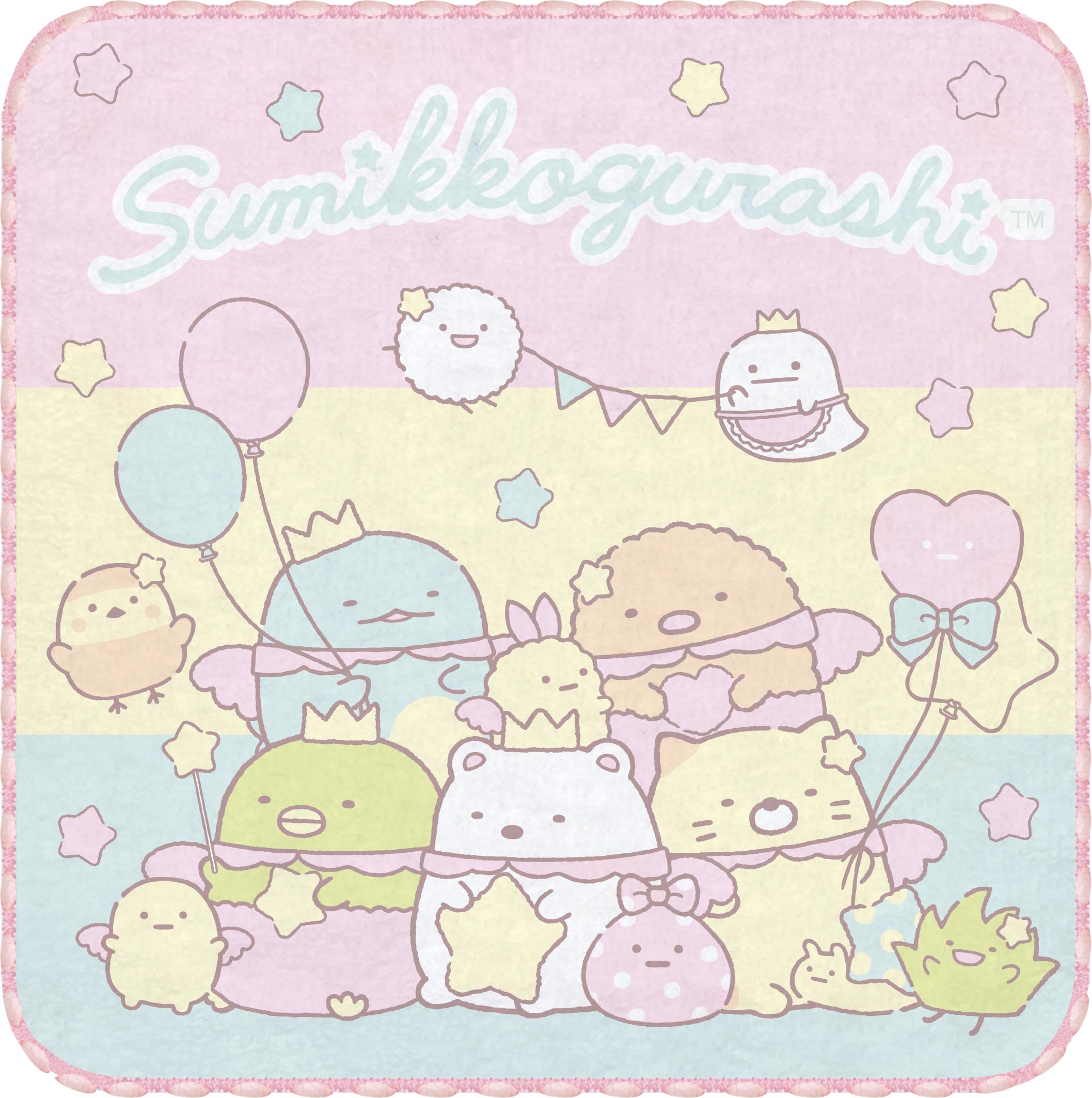 San-X Sumikko Gurashi Mini Towel Set Pack of 3 Pink Cm45302- Japan Figure Store - #1 Bring To You The Best Japanese Goods