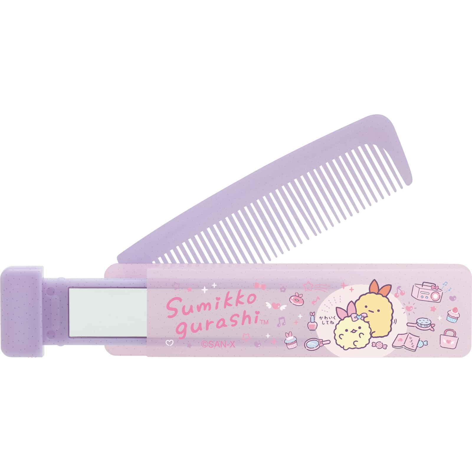 San-X Sumikko Gurashi Mirror Comb Compact 30x100x15mm San-X Fe40202- Japan Figure Store - #1 Bring To You The Best Japanese Goods