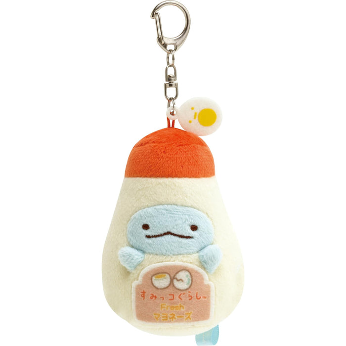 San-X Sumikko Gurashi Sumikko Market Hanging Plush Toy Lizard Mayonnaise H9xW6xD5cm- Japan Figure Store - #1 Bring To You The Best Japanese Goods