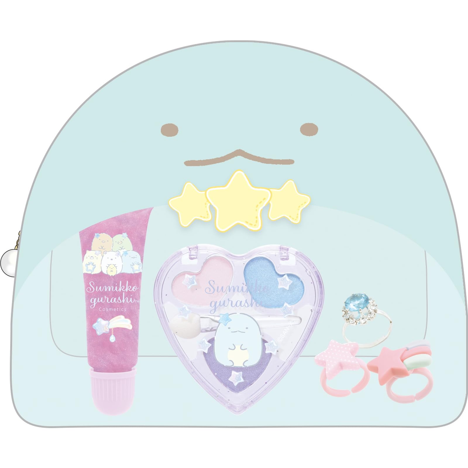 San-X Sumikko Gurashi Lizard Cosmetic Pouch Fe40002- Japan Figure Store - #1 Bring To You The Best Japanese Goods
