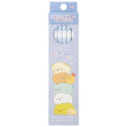 San-X Sumikko Gurashi 2B Writing Pencil - 1 Dozen Pack Ph18703- Japan Figure Store - #1 Bring To You The Best Japanese Goods
