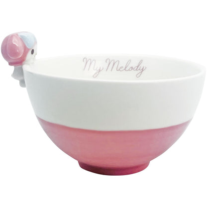 Sun Art My Melody Ride-On Rice Bowl & Teacup Set Sanrio Gift- Japan Figure Store - #1 Bring To You The Best Japanese Goods