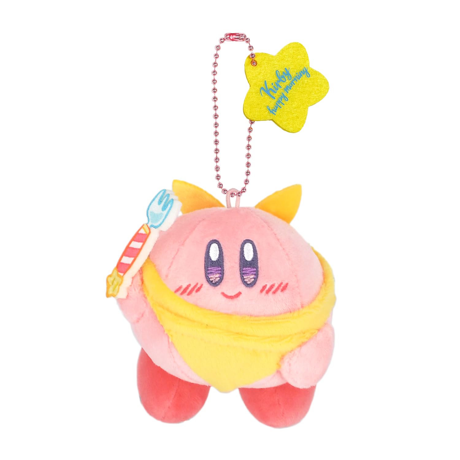 Sanei Boeki Kirby's Breakfast Mascot Plush 8x9x8cm - Happy Morning KHM-04- Japan Figure Store - #1 Bring To You The Best Japanese Goods