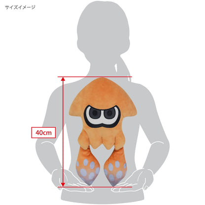 Sanei Boeki Splatoon 3 Squid M Orange Plush Toy 26x11x40cm- Japan Figure Store - #1 Bring To You The Best Japanese Goods