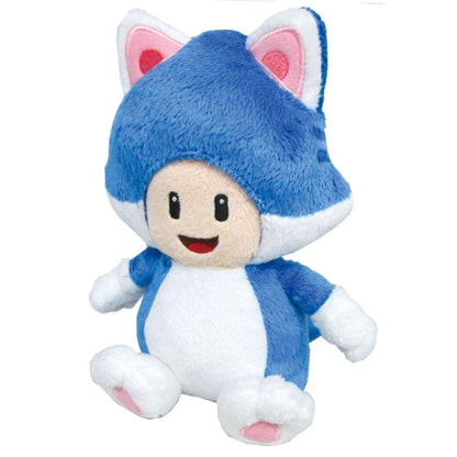 Sanei Boeki Super Mario 3D World Cat Toad Plush Toy S W12xD10xH18.5cm- Japan Figure Store - #1 Bring To You The Best Japanese Goods