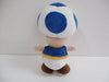 Sanei Boeki Super Mario All Star Blue Toad Plush Toy 20cm AC31- Japan Figure Store - #1 Bring To You The Best Japanese Goods