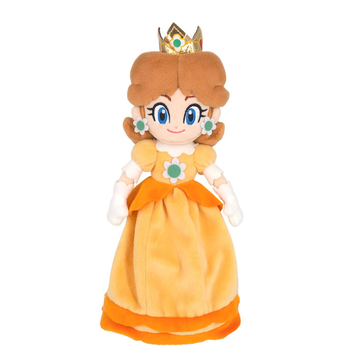 Sanei Boeki Super Mario Daisy Plush Toy - 10x7.5x25cm All Star Collection- Japan Figure Store - #1 Bring To You The Best Japanese Goods